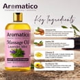 thumbnail image 3 of AROMATICO Lavender Mint Massage Oil with Sesame, Almond & Jojoba Oils. Non-Sticky, Safe & Natural Ingredients – 10 Fl Oz, 3 of 7