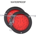 thumbnail image 4 of Lámpara 2 Piezas 24 LED 4 Pulgadas Marcador Lateral De Plástico Impermeable Lámpara Redonda Luz Trasera De Camión De Remolque, 4 of 7