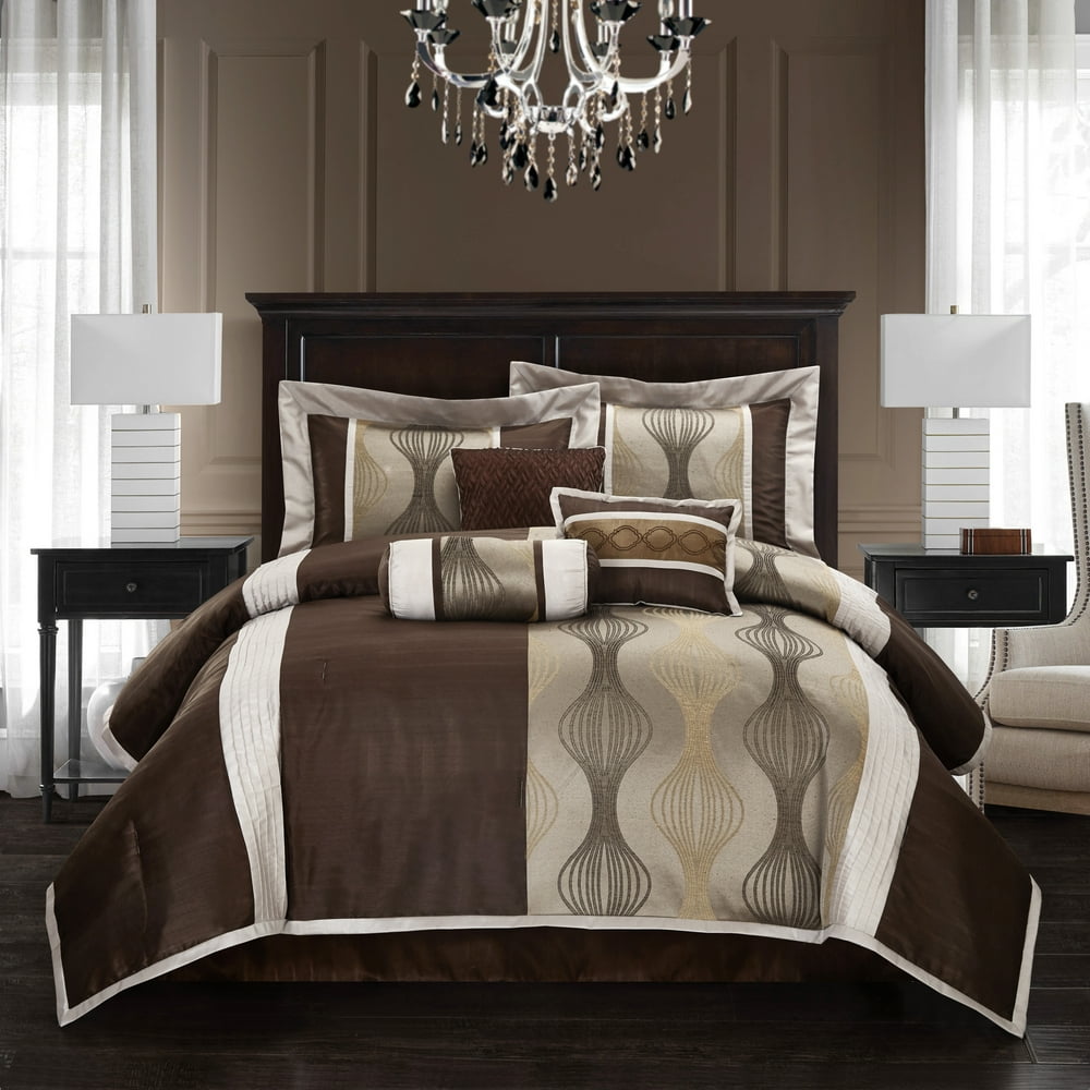 Nanshing Kath 7Piece Luxury Bedding Microfiber Comforter Set with