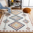 thumbnail image 2 of SAFAVIEH Marrakesh Naomi Southwestern Polyester Area Rug, Ivory/Multi, 9' x 12', 2 of 8