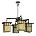 thumbnail image 4 of Meyda 137579 31 in. Hyde Park Double Bar Mission 4 Light Chandelier, Craftsman, 4 of 5