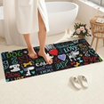 thumbnail image 4 of I Love My Dogs Art Bathroom Rugs Mat,Non Slip Microfiber Bathroom Rug,Rubber Backing,Soft Bathroom Mats for Bathroom Floor,Tub and Shower,60x24in(150x60cm), 4 of 5