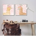 thumbnail image 2 of Stupell Industries Flower Power Smiling Alpacas Graphic Art White Framed Art Print Wall Art, Set of 2, Design by ND Art, 2 of 8