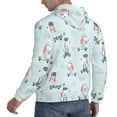 thumbnail image 6 of Haiem Poodle Playing Skateboard Patterned Men's Hoodie with Kangaroo Pocket - Ideal Pullover Sweatshirt for Daily Wear, Travel, and Home-3X-Large, 6 of 7