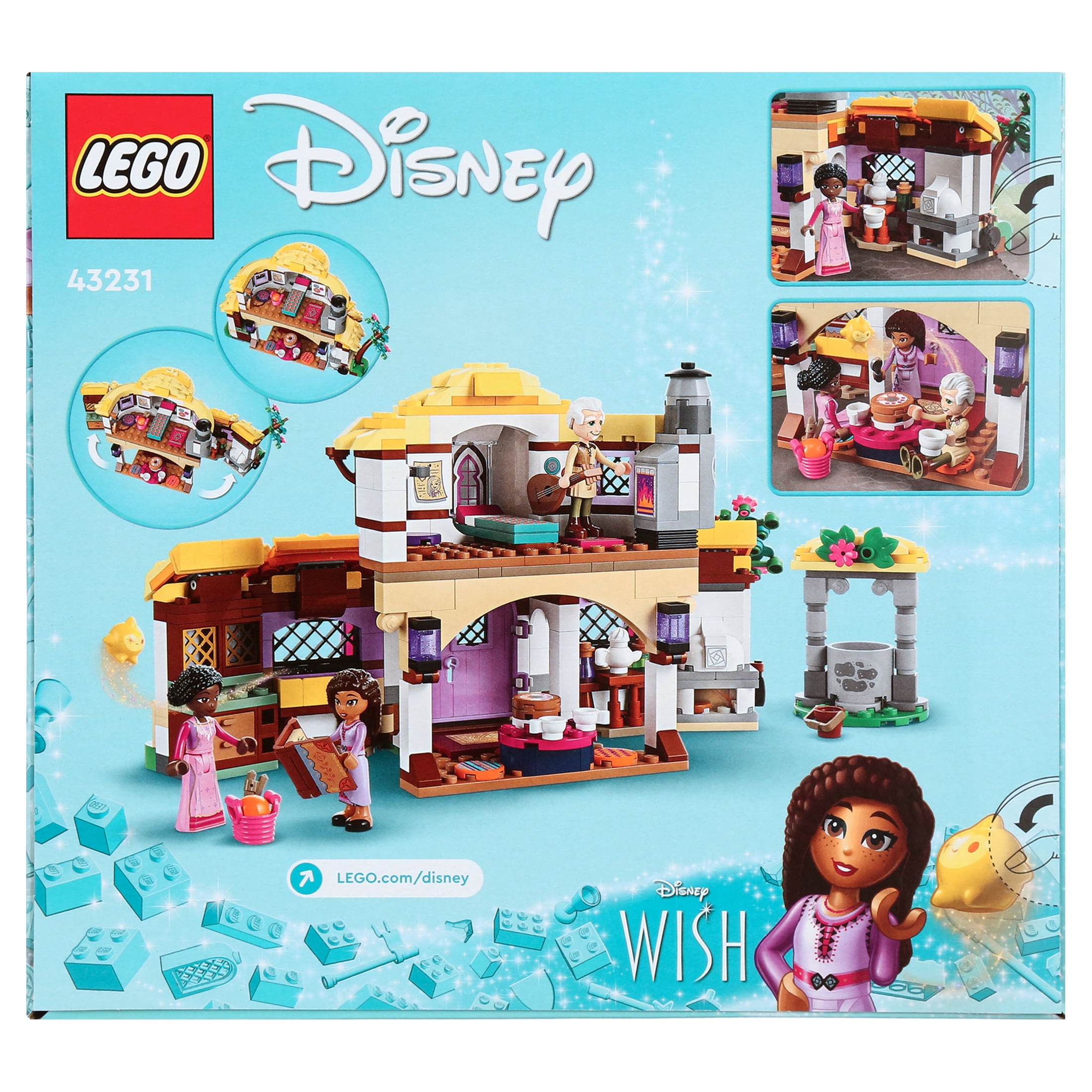 LEGO Disney Wish Asha s Cottage 43231 Building Toy Set A Cottage for Role Playing Life in the Hamlet Collectible Gift this Holiday for Fans of the