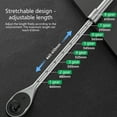 thumbnail image 4 of 72 Tooth Extendable Ratchet Wrench Adjustable 8 Setting Long Handle, 4 of 12