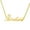 Gold, variant on Name Customized Necklace Crown Heart Shaped Personalized Necklace Stainless Steel Nameplate Necklace 18K Gold Plated Chain Jewelry for Women