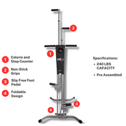 MaxiClimber Vertical Climbing Fitness Step Machine