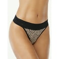thumbnail image 2 of Joyspun Women's Modal and Lace Thong Panties, 3-Pack, Sizes S to 3XL, 2 of 3