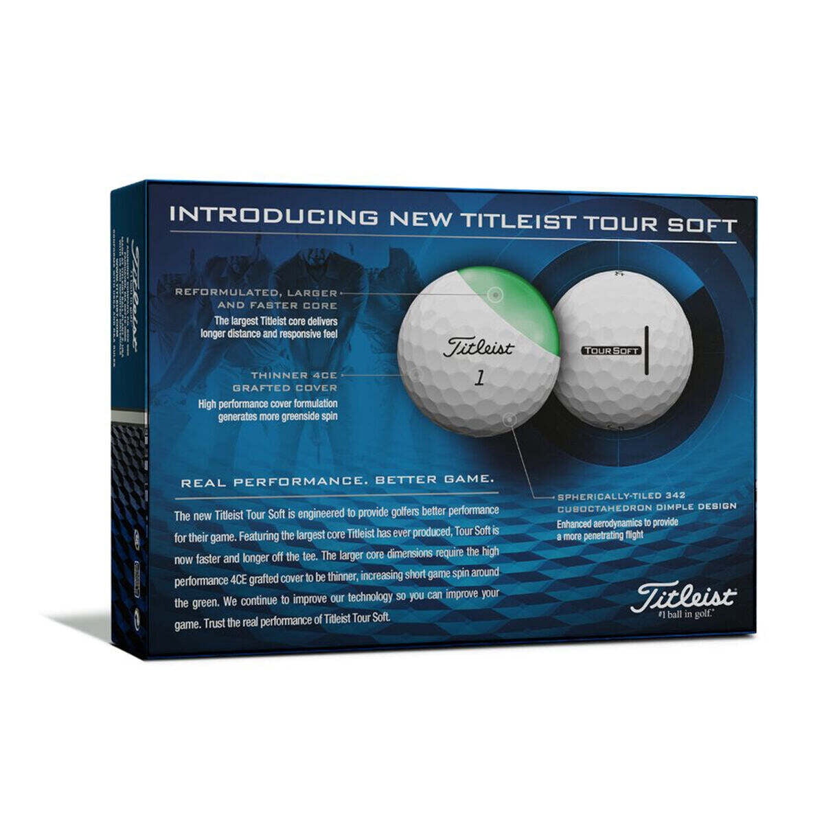 Titleist Tour Soft Golf Balls, 12 Pack, White