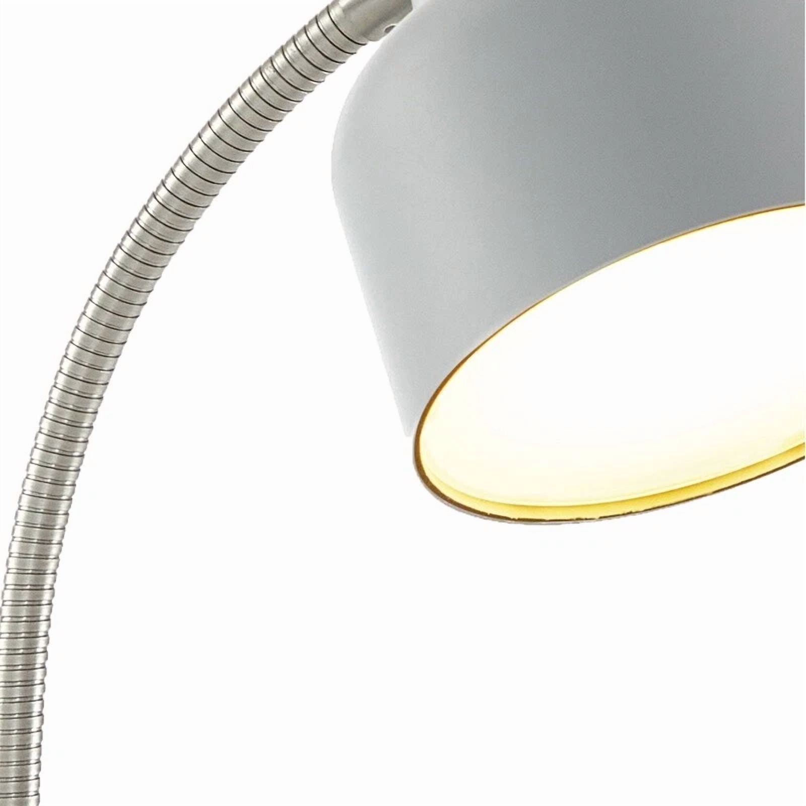 Led Desk Lamp Catch-All Base Ac Outlet Energy Efficient Flexible Gooseneck New