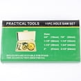 thumbnail image 5 of FRCOLOR Yellow Hole Tool Set 11PCS for Plank Plywood PVC Made of Aluminium Alloy Stable and Durable, 5 of 8