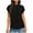 Black T-Shirts for Women, variant on Olyvenn Women's Short Cape Sleeve Mock Neck Dressy Blouse Shirts Business Elegant Trendy Plain Solid Soft Cmofy Work Tops Wine 4