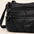thumbnail image 4 of Women's Large Capacity Soft Leather Crossbody Bag, Multi-Compartment Mom's Purse with Multiple Pockets, Ladies' Everyday Handbag, Organizer Tote, 4 of 11