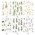 thumbnail image 4 of Inteprter Pegatinas impermeables de flores y hojas para mascotas, pegatinas transparentes para manualidades, flores, hojas y plantas cartulina No.03, 4 of 6
