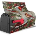 thumbnail image 2 of Christmas Red Birds Mailbox Covers, Winter Magnetic Post Box Cover Wraps Standard Size 21x18 in for Garden Yard Decor, 2 of 7