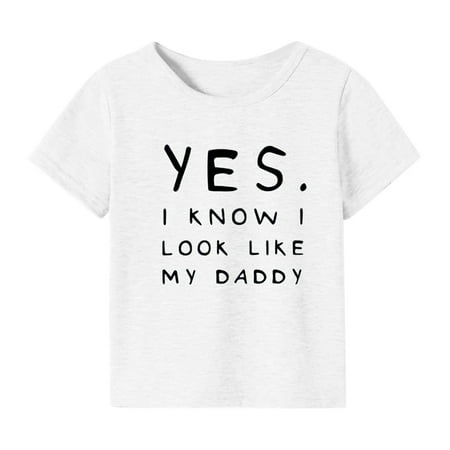 

Summer T Shirts For Kids Toddler Baby Girls Spring Letter Print Short Sleeve Tshirt Clothes