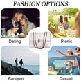 thumbnail image 5 of Bolsos cruzados para mujer, bolso de hombro, bolso de mano para mujer, monederos pequeños con correa de cadena, blanco:;:;, 5 of 5