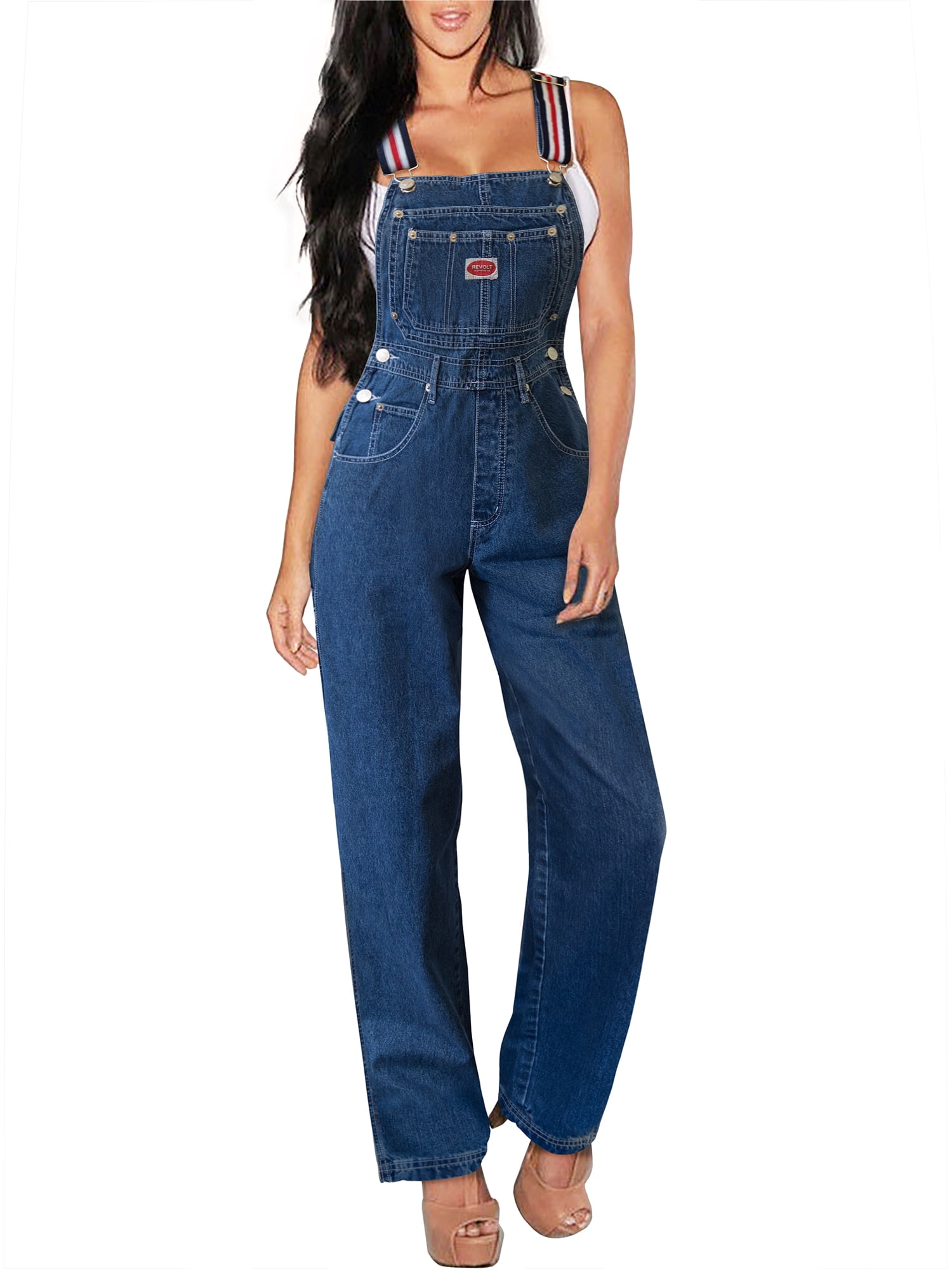 Hybrid & company Hybrid & Company Women's Stretch Denim Overalls