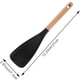 thumbnail image 4 of Cuchara de madera para utensilios de cocina antiadherentes | Utensilio seguro para mezclar y raspar con mango ergonómico | Juego de 2 espátulas de cocina, 4 of 6