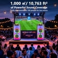 thumbnail image 3 of JYX Bluetooth Speaker, Large Party Speaker with Beat-Driven Light, PA System with Pull Rod & Wheels, Loud Stereo , TWS Pairing, T8, 3 of 10
