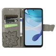 thumbnail image 4 of Feishell Wallet Case for Motorola Moto G (2023),Butterfly & Flower Embossed PU Leather TPU Inner Shell Magnetic Flip Stand Card Slots Shockproof Protective Phone Cover,Gray, 4 of 6