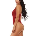 thumbnail image 3 of Mono sexy mono de cosplay suave mono de tela de pantalla de encaje para mujeres adultas, rojo vino, L Inevent XX000036-30, 3 of 7