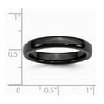 thumbnail image 2 of Ceramic Black 4mm Polished Band Ring - Size 8.5, 2 of 2
