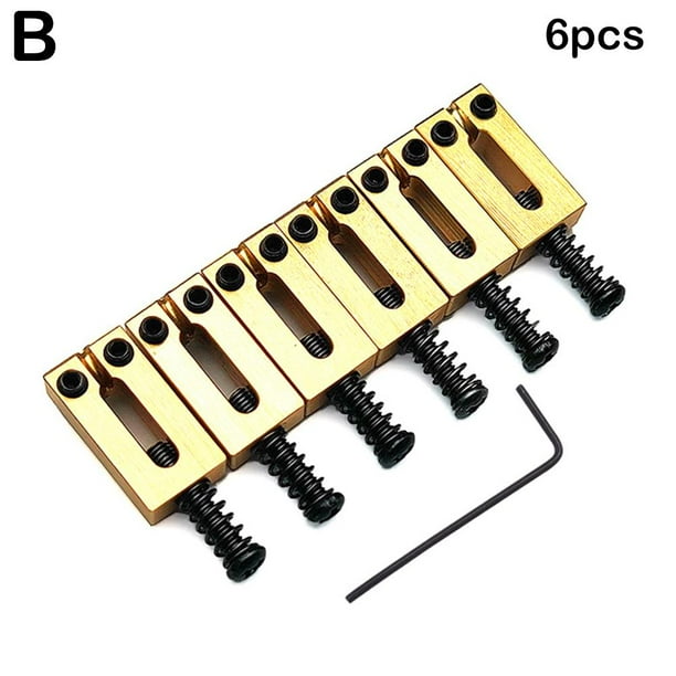 10.5mm Brass Bridge Saddles Set Strat Tele Guitar Bridge GXxpa Tremolo N5P9  