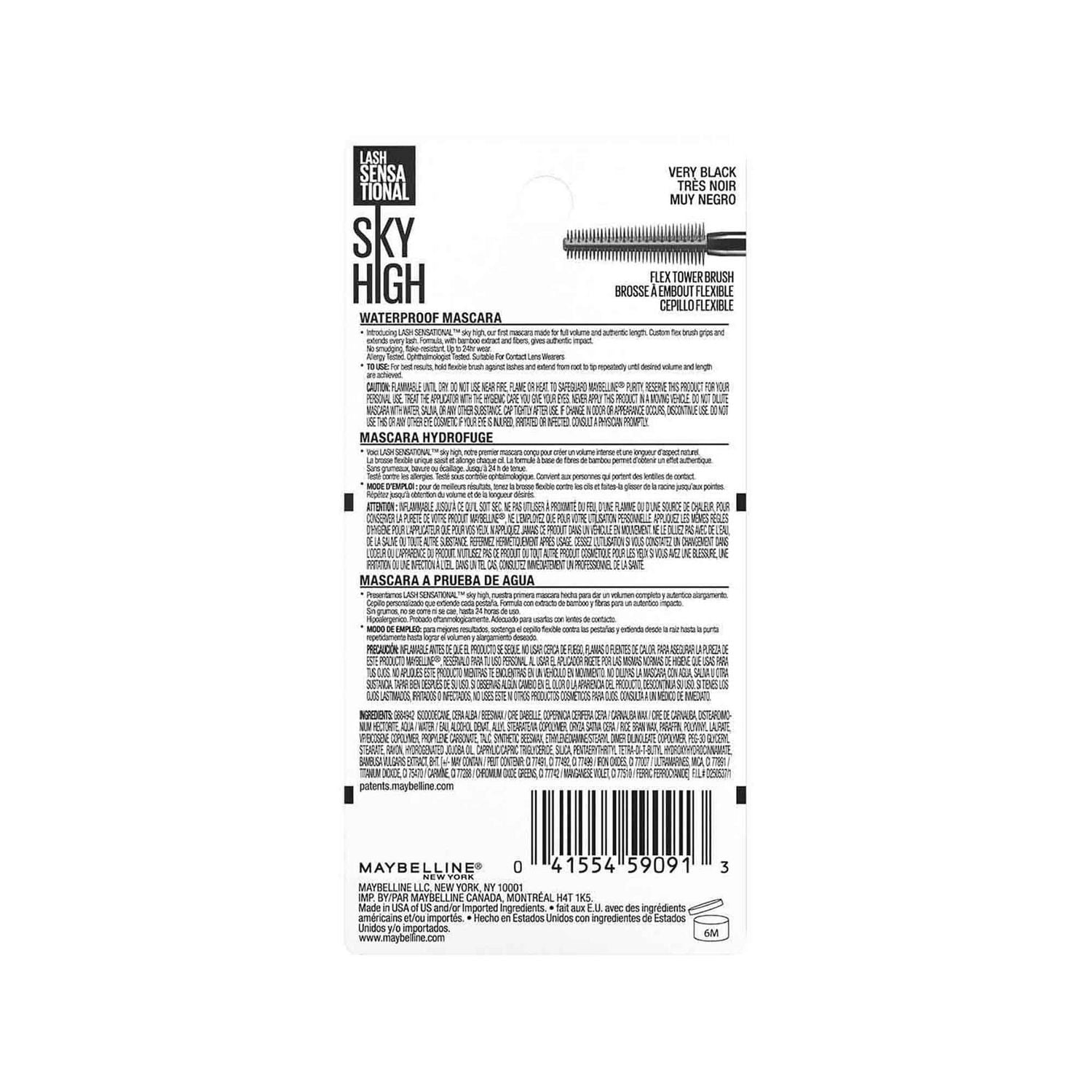 Maybelline New York Sky High Lengthening Mascara, Lengthening & Volumizing Mascara