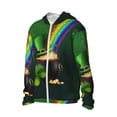 thumbnail image 2 of Balery St. Patrick's Day4 Men's Women's UPF 50+ Sun Protection Lightweight Hoodie Performance Long Sleeve Shirt for Fishing Running-X-Large, 2 of 9