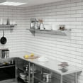 thumbnail image 4 of AmGood 12" Width x 60" Length | Stainless Steel Wall Shelf | Square Edge | Metal Shelving | Heavy Duty | Commercial Grade | Wall Mount | NSF Certified, 4 of 7