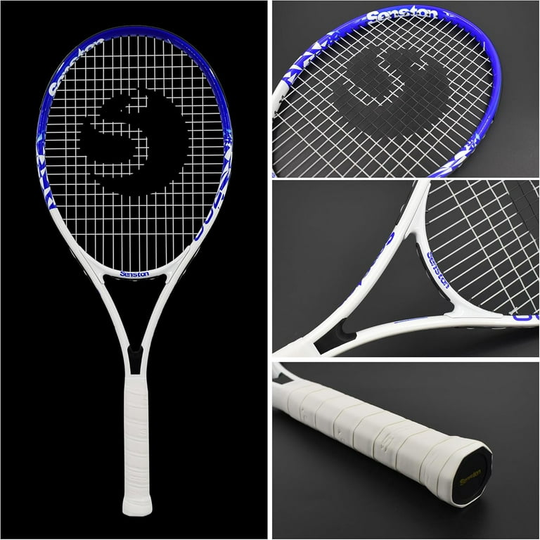 Senston Racchetta Da Tennis 27 Pollici - Con Borsa, Grip E Smorzatore Di Vibrazioni Per Principianti - Foto 12