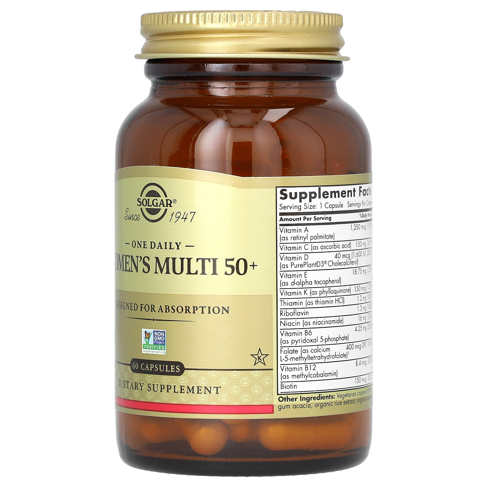 Solgar One Daily Women's Multivitamin 50+, 60 Capsules