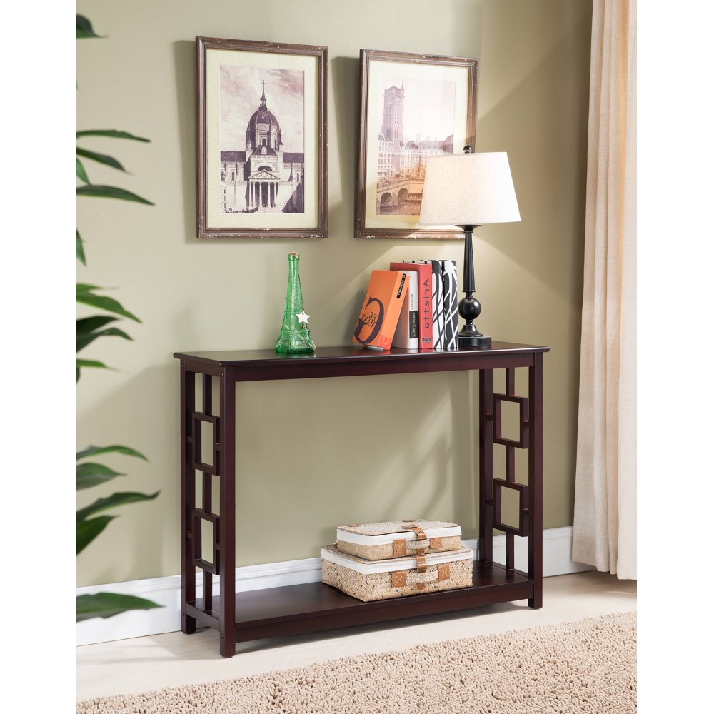 Pilaster Designs Alex Dark Cherry Wood Contemporary Occasional Entryway