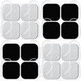 thumbnail image 1 of Easy@Home - 16 almohadillas de electrodos de carbono autoadhesivos reutilizables de 5 x 5 cm para unidad TENS - Diseño no irritante, 1 of 5