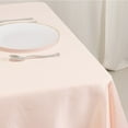 thumbnail image 5 of BalsaCircle 54"x 54" Blush Square Lamour Satin Tablecloth Table Covers Reception Catering Dining Table Linens, 5 of 7