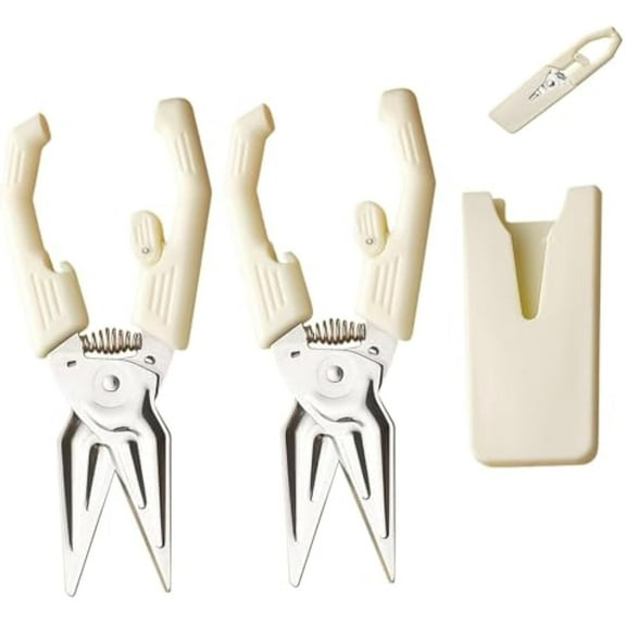 Multifunctional Labor-saving Kitchen Shear, Spring Assisted KitchenShears, Kitchen Scissors with Detachable Magnetic Cover (2 Pcs)