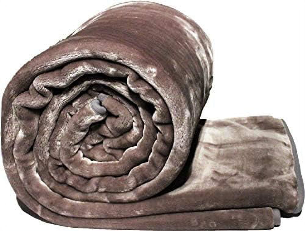 Grey Blanket Queen Size Korean Mink Throw Velvet Faux Fur Blankets