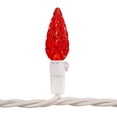thumbnail image 4 of Northlight LED C6 Faceted Christmas Lights - Red - 22.5' White Wire - 70ct, 4 of 8