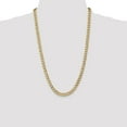 thumbnail image 3 of Diamond2Deal 10K Yellow Gold 7mm Semi-Solid Curb Chain Necklace for Men 20", 3 of 6