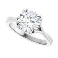 thumbnail image 2 of Kaia Lab Diamond Engagement Ring 2 Carat Round Infinity Solitaire, 2 of 5