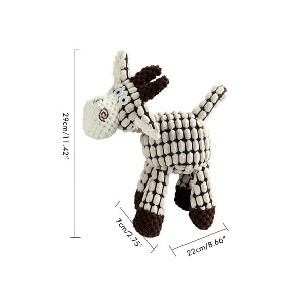 Donkey Corduroy Dog Teether,Donkey Corduroy Dog Teether Dog Training Accessories Stuffed Animal Dog Sound Toys Smart Functionality