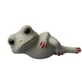 thumbnail image 4 of Figura de cerámica de rana para té, recuerdo de mascota, miniadorno de mesa para jardín de hadas. Estilo B, 4 of 9