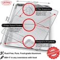 thumbnail image 2 of Baking Sheet with Rack, 13x18 inch, 2 Pack, Heavy Duty, Rust Free, Sheet pan with Rack, 2 of 5