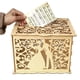 thumbnail image 4 of Caja para Tarjetas de Boda con Cerradura Xihbxyly Cajas de Madera para Regal Dinero, 4 of 6
