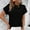 Black, variant on Tawop Women Shirts Womens T Shirts Round Neck Short Sleeve Solid Loose Summer Black L(Us:8)