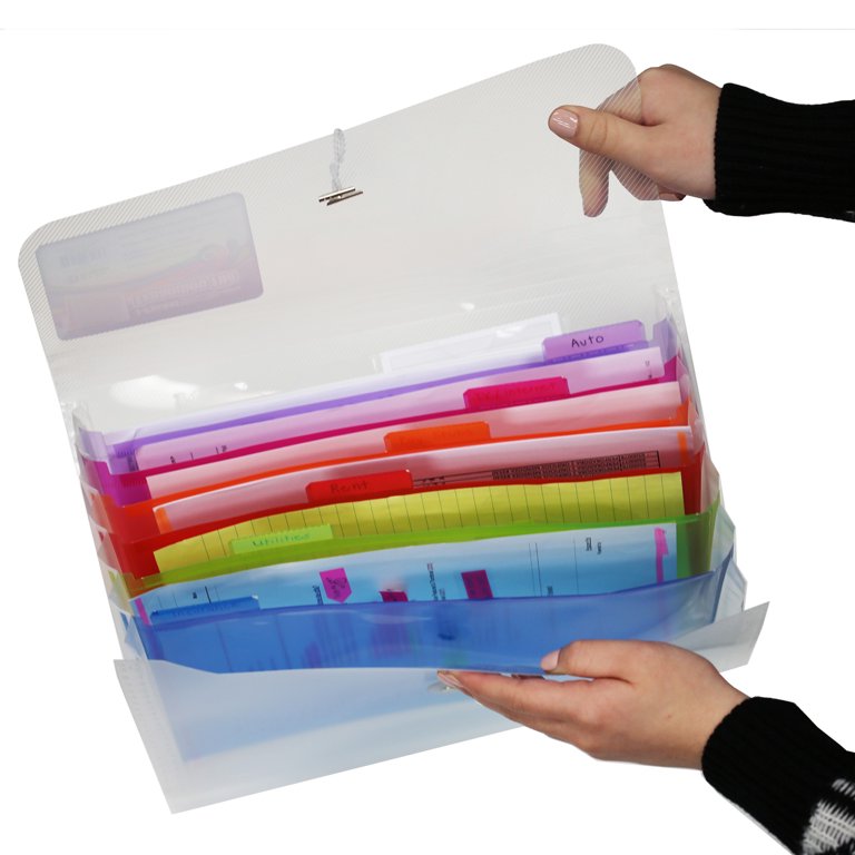 Accordian File Organizer Expanding File Folder, Paper Document Receipt Folder for Classroom, Home, Office and Travel - shape3