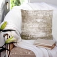 thumbnail image 3 of 16x16 Pillow Covers Set of 2, Vintage Grey Brown Square Throw Pillow Covers for Couch/Sofa/Living Room, Retro Oil Painting Abstract Art Decorative Soft Pillowcases for Couch Throw Pillows, 3 of 7