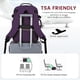 thumbnail image 4 of Mochila de viaje LOVEVOOK 40L para ordenador portátil de 17 pulgadas para mujer y hombre, color morado, 4 of 9
